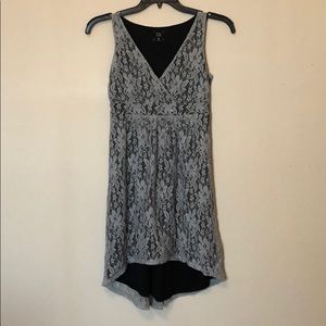 Grey high low dress